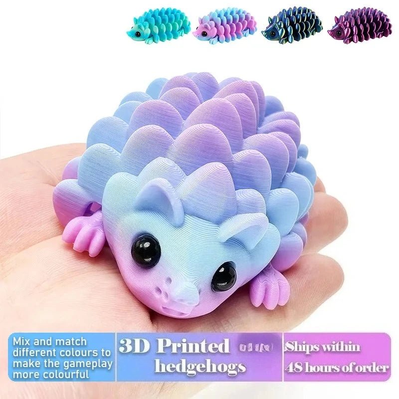 Figurine Articulée d’Hérisson Imprimée en 3D | Décoration de Bureau et Objet Collection - Cadeau Créatif Jouet 3D - KAWAII FAVIE