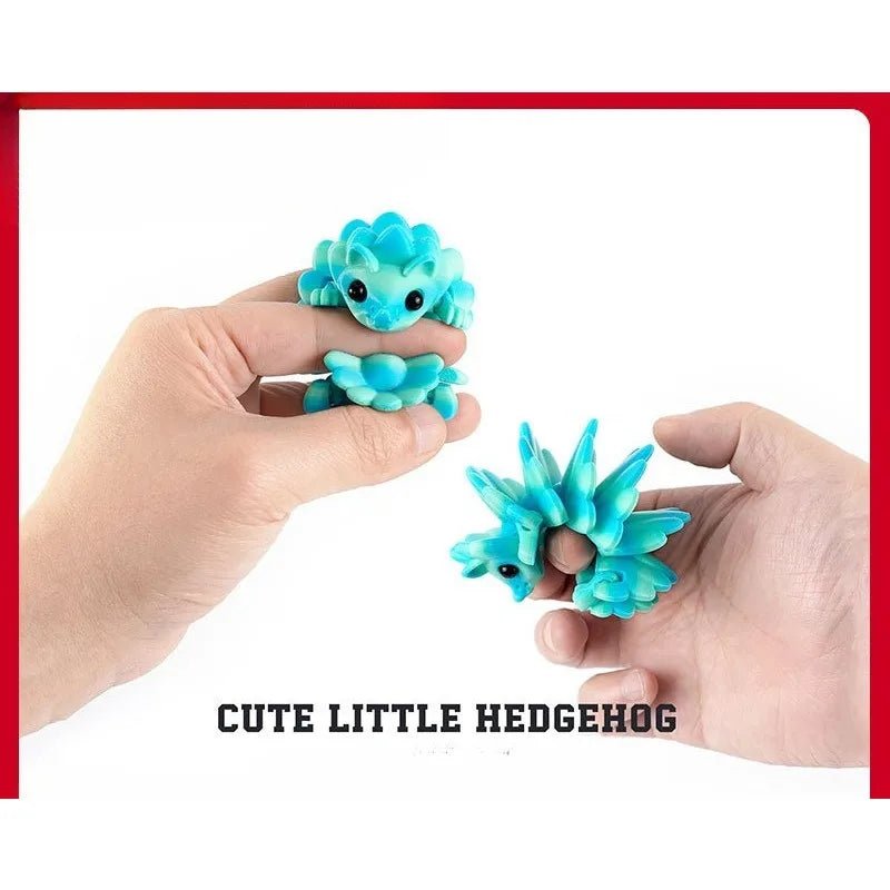 Figurine Articulée d’Hérisson Imprimée en 3D | Décoration de Bureau et Objet Collection - Cadeau Créatif Jouet 3D - KAWAII FAVIE