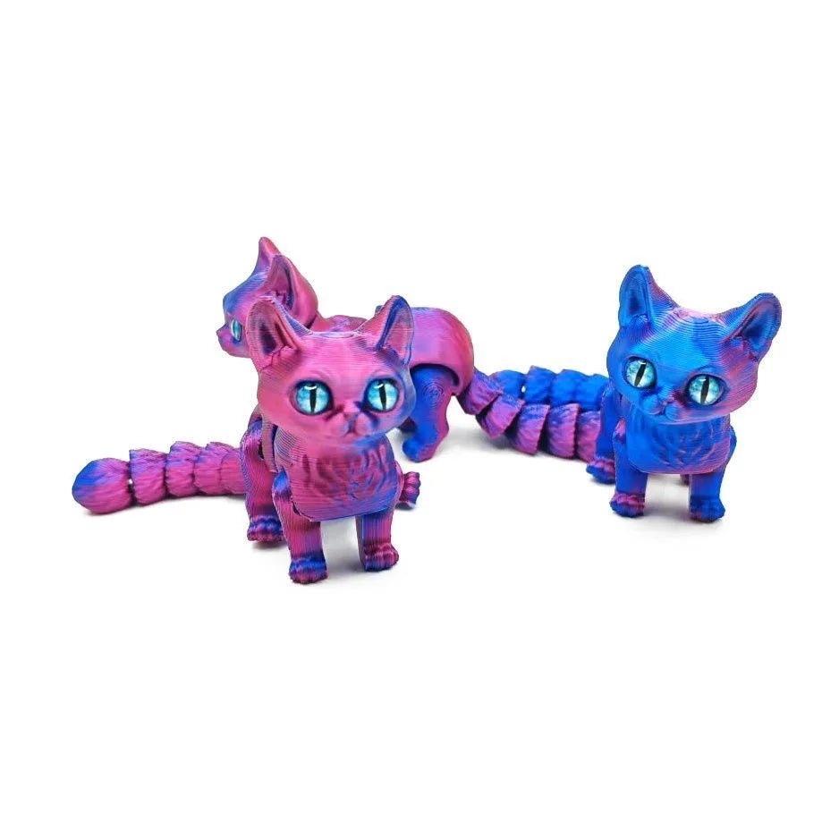 Figurine Chat Articulé en PVC | 1/2/3/6 Pièces Miniatures Colorées - Cadeau Créatif 3DFigurine Chat Articulé en PVC | 1/2/3/6 Pièces Miniatures Colorées - Cadeau Créatif 3D Jouet 3D - KAWAII FAVIE