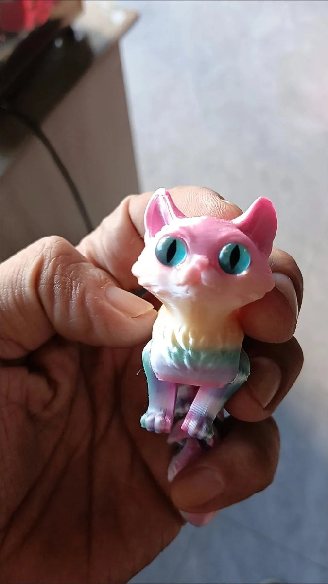 Figurine Chat Articulé en PVC | 1/2/3/6 Pièces Miniatures Colorées - Cadeau Créatif 3DFigurine Chat Articulé en PVC | 1/2/3/6 Pièces Miniatures Colorées - Cadeau Créatif 3D Jouet 3D - KAWAII FAVIE