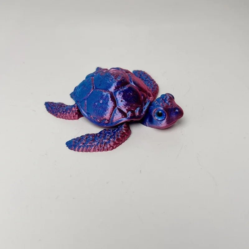 Figurine de Tortue de Mer Articulée | Modèle 3D Imprimé - Décoration de Bureau Moderne Jouet 3D - KAWAII FAVIE