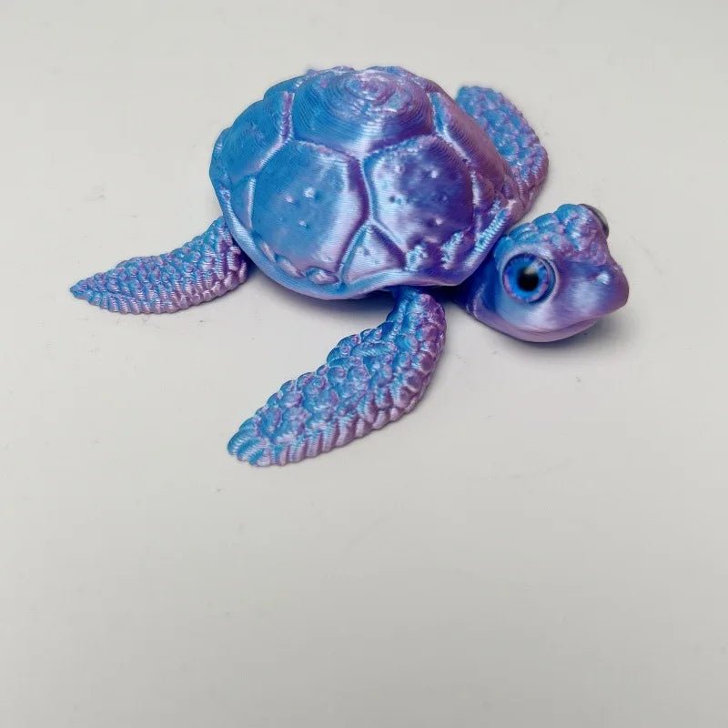 Figurine de Tortue de Mer Articulée | Modèle 3D Imprimé - Décoration de Bureau Moderne Jouet 3D - KAWAII FAVIE