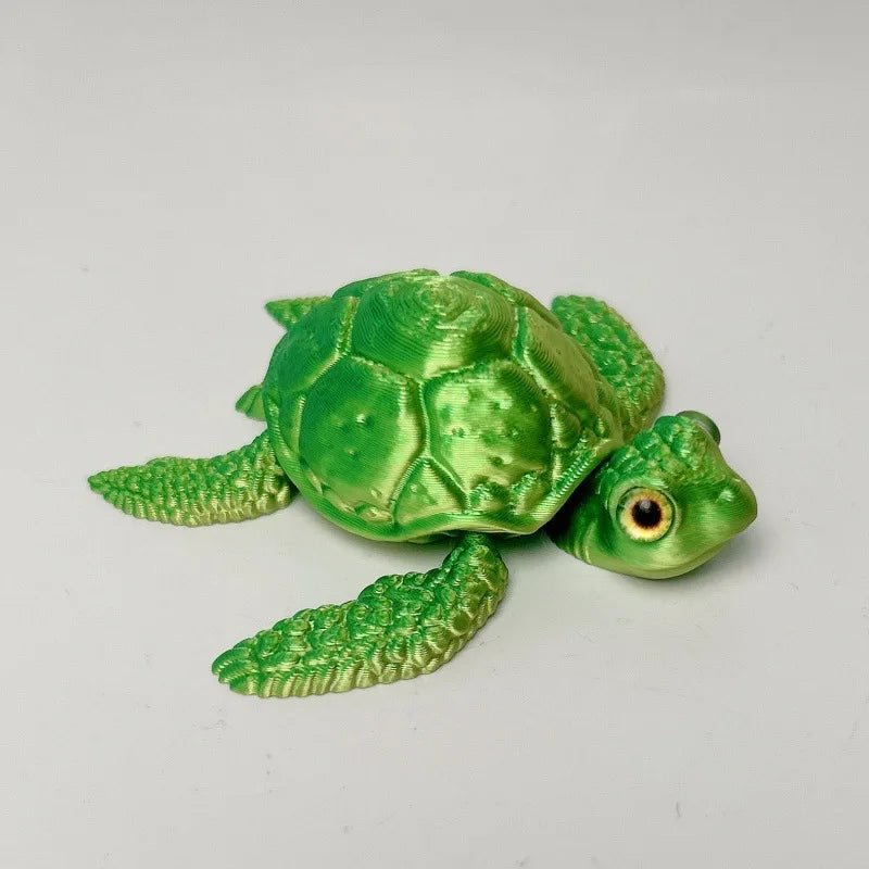 Figurine de Tortue de Mer Articulée | Modèle 3D Imprimé - Décoration de Bureau Moderne Jouet 3D - KAWAII FAVIE