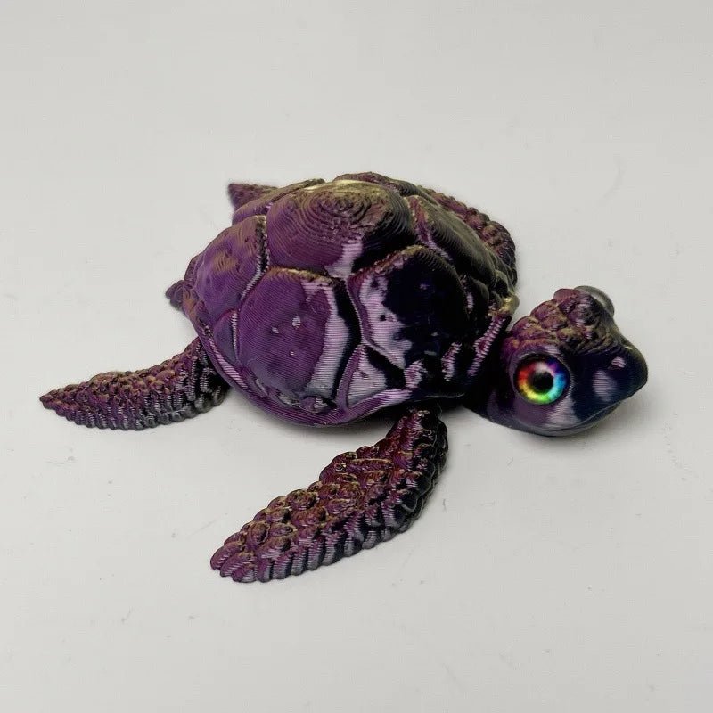 Figurine de Tortue de Mer Articulée | Modèle 3D Imprimé - Décoration de Bureau Moderne Jouet 3D - KAWAII FAVIE