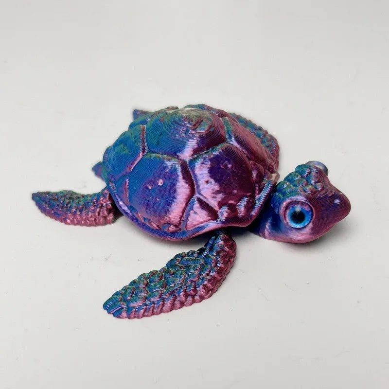 Figurine de Tortue de Mer Articulée | Modèle 3D Imprimé - Décoration de Bureau Moderne Jouet 3D - KAWAII FAVIE