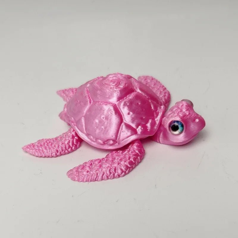 Figurine de Tortue de Mer Articulée | Modèle 3D Imprimé - Décoration de Bureau Moderne Jouet 3D - KAWAII FAVIE
