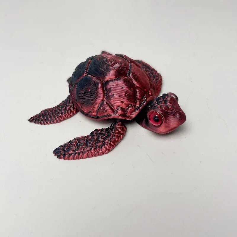 Figurine de Tortue de Mer Articulée | Modèle 3D Imprimé - Décoration de Bureau Moderne Jouet 3D - KAWAII FAVIE