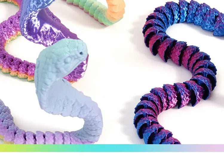 Figurine Dragon Articulée Imprimée en 3D | Modèle Décoratif avec Joints Mobiles | PLA Écologique Jouet 3D - KAWAII FAVIE