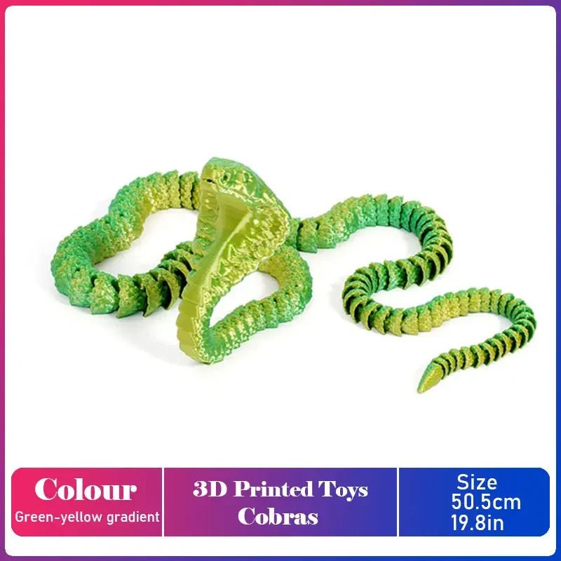 Figurine Dragon Articulée Imprimée en 3D | Modèle Décoratif avec Joints Mobiles | PLA Écologique Jouet 3D - KAWAII FAVIE