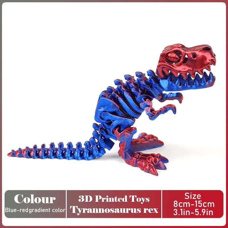 Figurine Dragon Articulée Imprimée en 3D | Modèle Décoratif avec Joints Mobiles | PLA Écologique Jouet 3D - KAWAII FAVIE