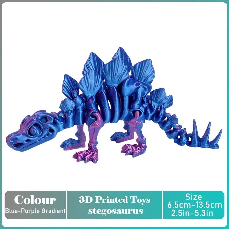 Figurine Dragon Articulée Imprimée en 3D | Modèle Décoratif avec Joints Mobiles | PLA Écologique Jouet 3D - KAWAII FAVIE