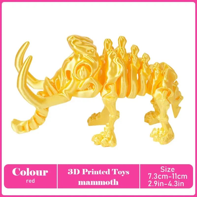 Figurine Dragon Articulée Imprimée en 3D | Modèle Décoratif avec Joints Mobiles | PLA Écologique Jouet 3D - KAWAII FAVIE