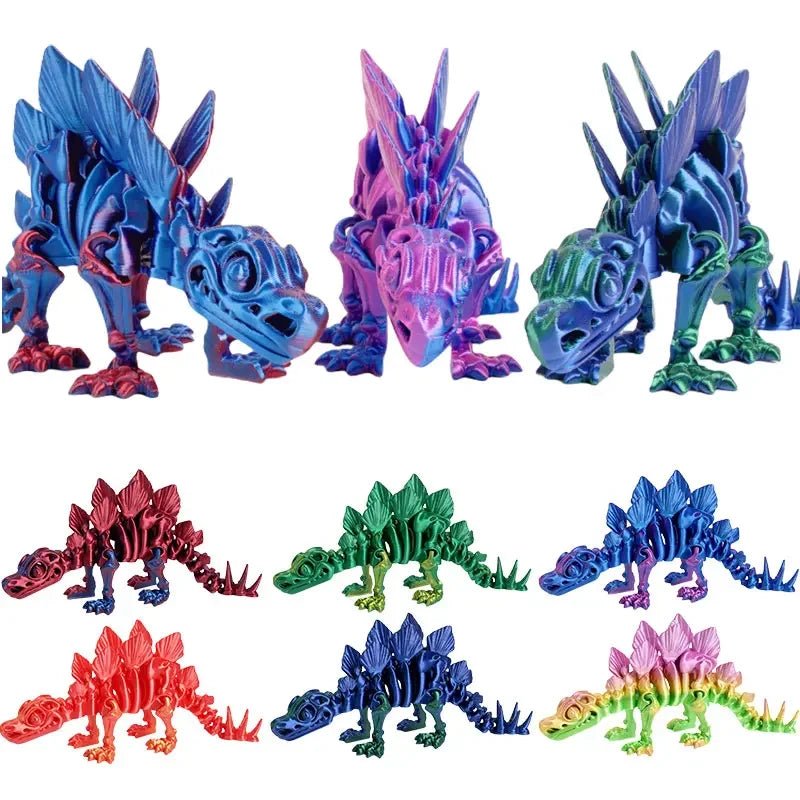 Figurine Dragon Articulée Imprimée en 3D | Modèle Décoratif avec Joints Mobiles | PLA Écologique Jouet 3D - KAWAII FAVIE