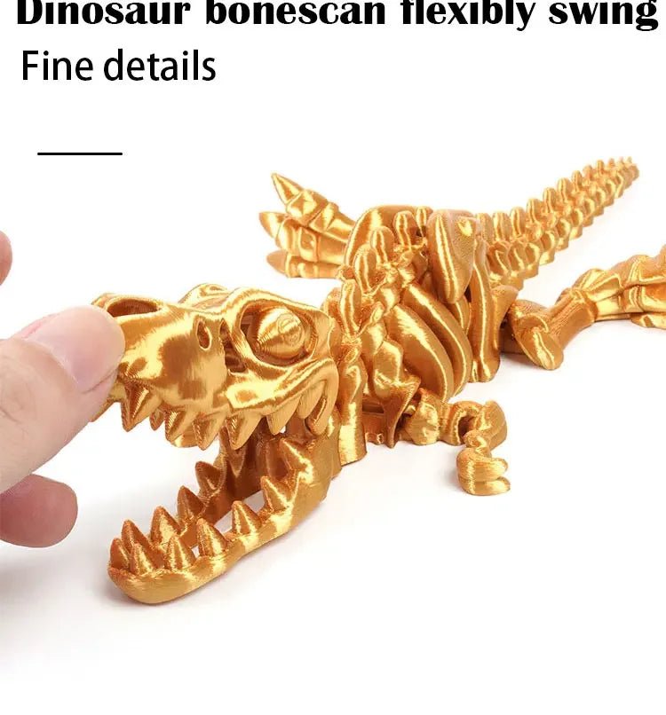 Figurine Dragon Articulée Imprimée en 3D | Modèle Décoratif avec Joints Mobiles | PLA Écologique Jouet 3D - KAWAII FAVIE