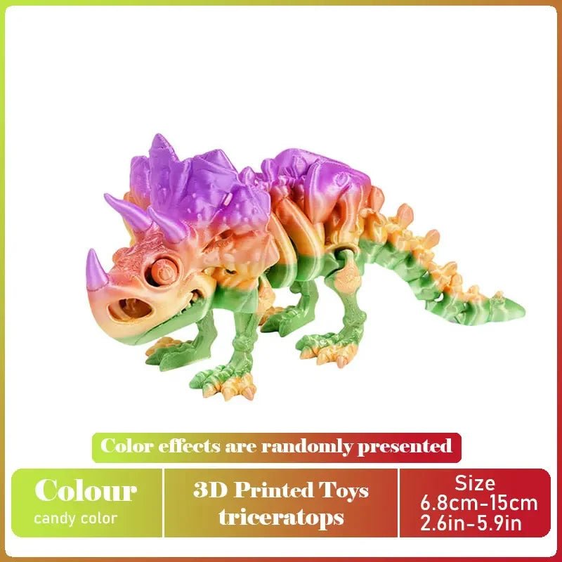 Figurine Dragon Articulée Imprimée en 3D | Modèle Décoratif avec Joints Mobiles | PLA Écologique Jouet 3D - KAWAII FAVIE