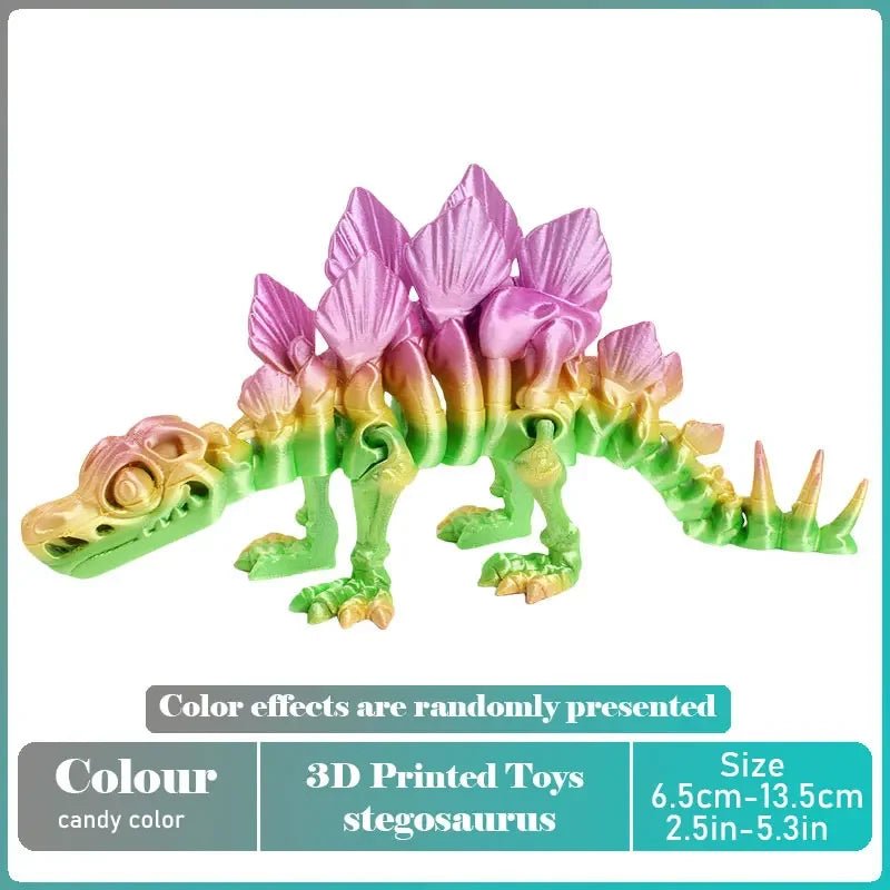 Figurine Dragon Articulée Imprimée en 3D | Modèle Décoratif avec Joints Mobiles | PLA Écologique Jouet 3D - KAWAII FAVIE