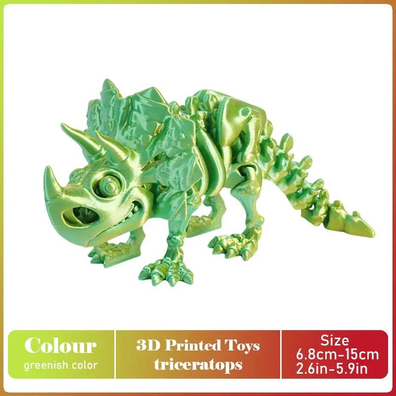 Figurine Dragon Articulée Imprimée en 3D | Modèle Décoratif avec Joints Mobiles | PLA Écologique Jouet 3D - KAWAII FAVIE