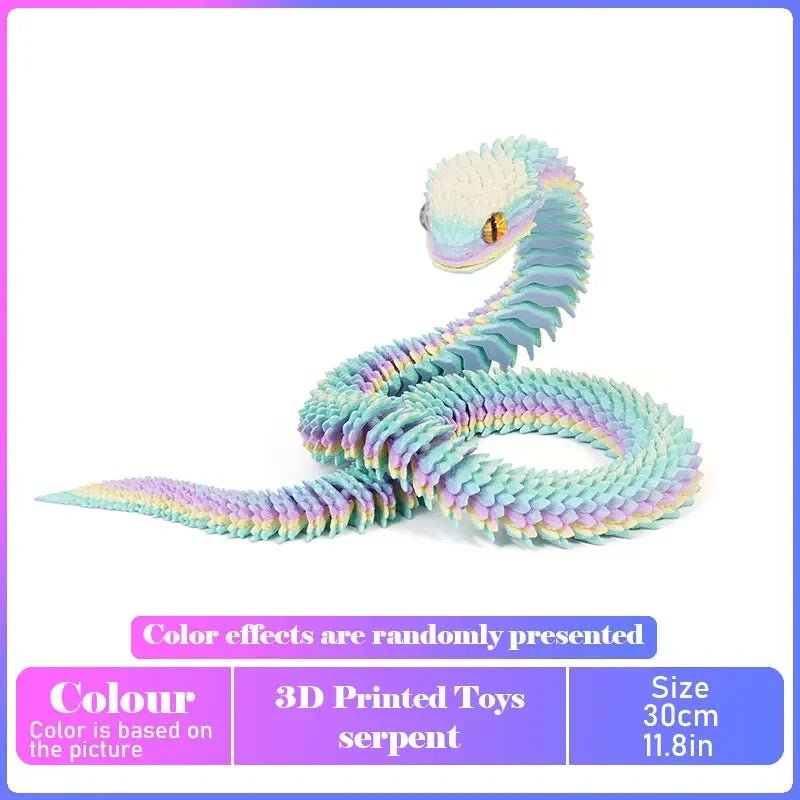 Figurine Dragon Articulée Imprimée en 3D | Modèle Décoratif avec Joints Mobiles | PLA Écologique Jouet 3D - KAWAII FAVIE