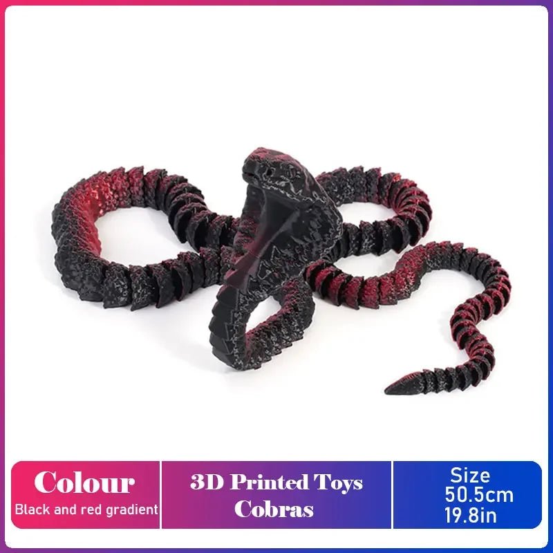 Figurine Dragon Articulée Imprimée en 3D | Modèle Décoratif avec Joints Mobiles | PLA Écologique Jouet 3D - KAWAII FAVIE