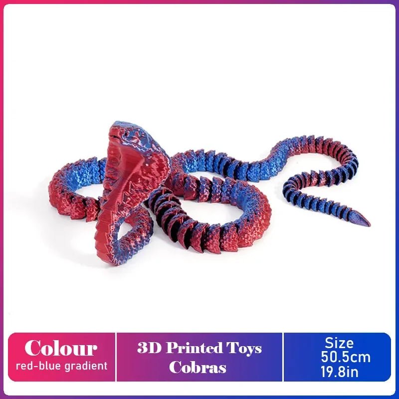 Figurine Dragon Articulée Imprimée en 3D | Modèle Décoratif avec Joints Mobiles | PLA Écologique Jouet 3D - KAWAII FAVIE