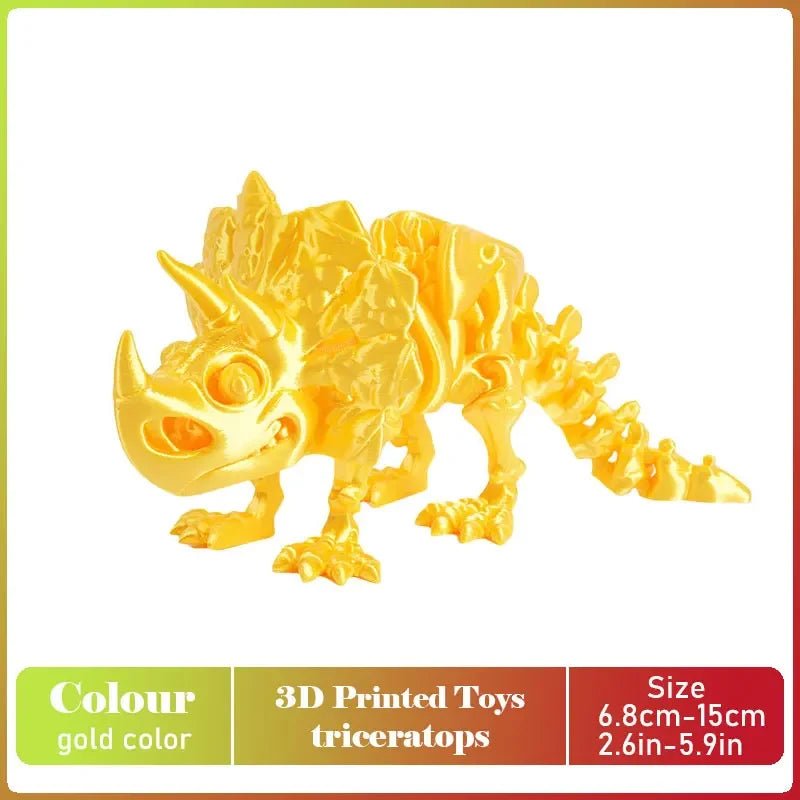 Figurine Dragon Articulée Imprimée en 3D | Modèle Décoratif avec Joints Mobiles | PLA Écologique Jouet 3D - KAWAII FAVIE