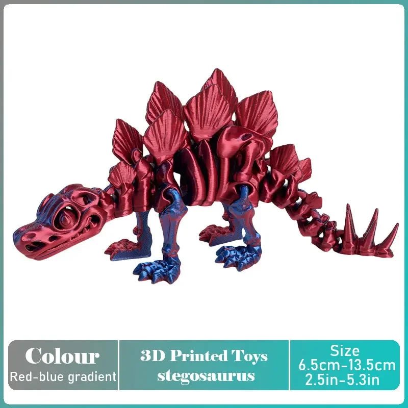 Figurine Dragon Articulée Imprimée en 3D | Modèle Décoratif avec Joints Mobiles | PLA Écologique Jouet 3D - KAWAII FAVIE