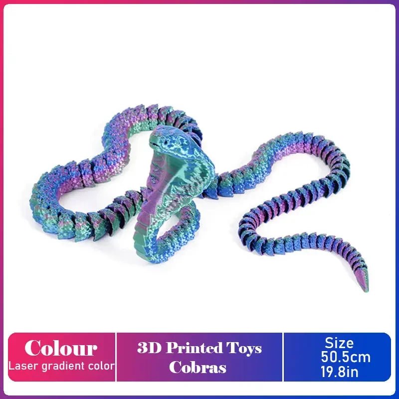 Figurine Dragon Articulée Imprimée en 3D | Modèle Décoratif avec Joints Mobiles | PLA Écologique Jouet 3D - KAWAII FAVIE