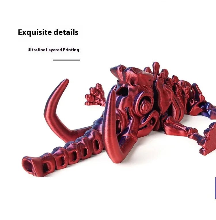 Figurine Dragon Articulée Imprimée en 3D | Modèle Décoratif avec Joints Mobiles | PLA Écologique Jouet 3D - KAWAII FAVIE