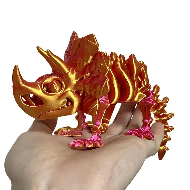 Figurine Dragon Articulée Imprimée en 3D | Modèle Décoratif avec Joints Mobiles | PLA Écologique Jouet 3D - KAWAII FAVIE