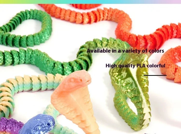 Figurine Dragon Articulée Imprimée en 3D | Modèle Décoratif avec Joints Mobiles | PLA Écologique Jouet 3D - KAWAII FAVIE