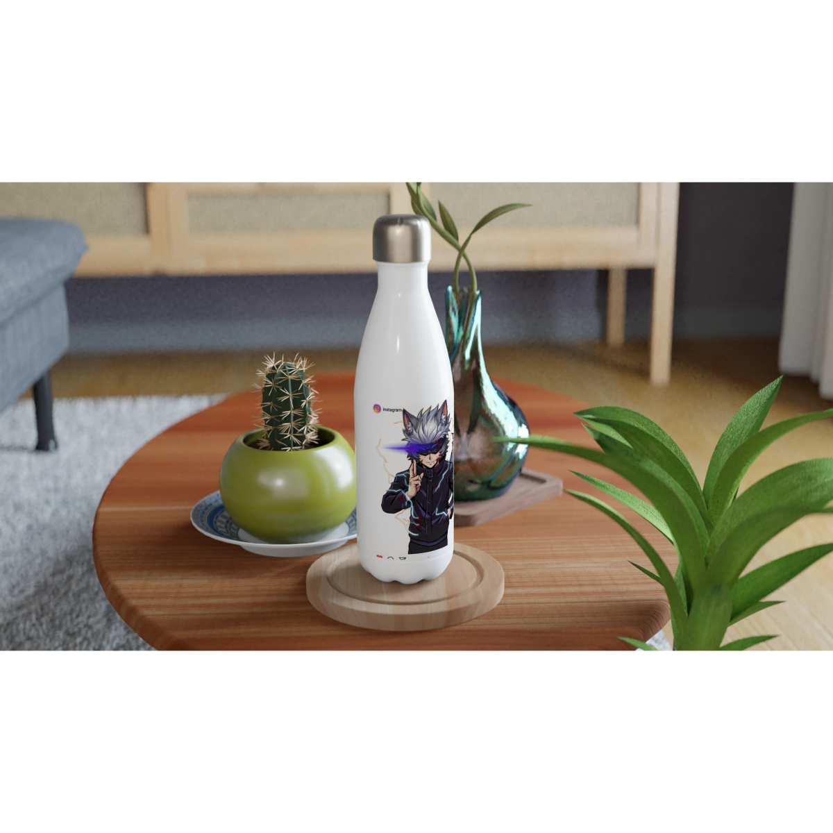 Gourde Isotherme 17oz Acier Inoxydable - Ruka Cos Gojo Full Power Final | Jujutsu Kaisen Gourde - KAWAII FAVIE
