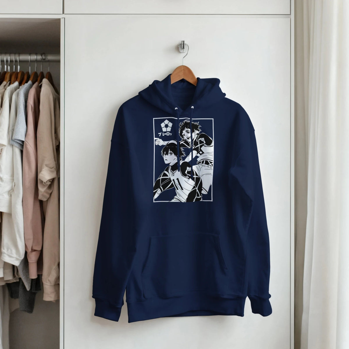 Hoodie Blue Lock Équipe Bachira&Isagi Graphisme - Sweat Capuche Unisexe Sweat-shirt- KAWAII FAVIE