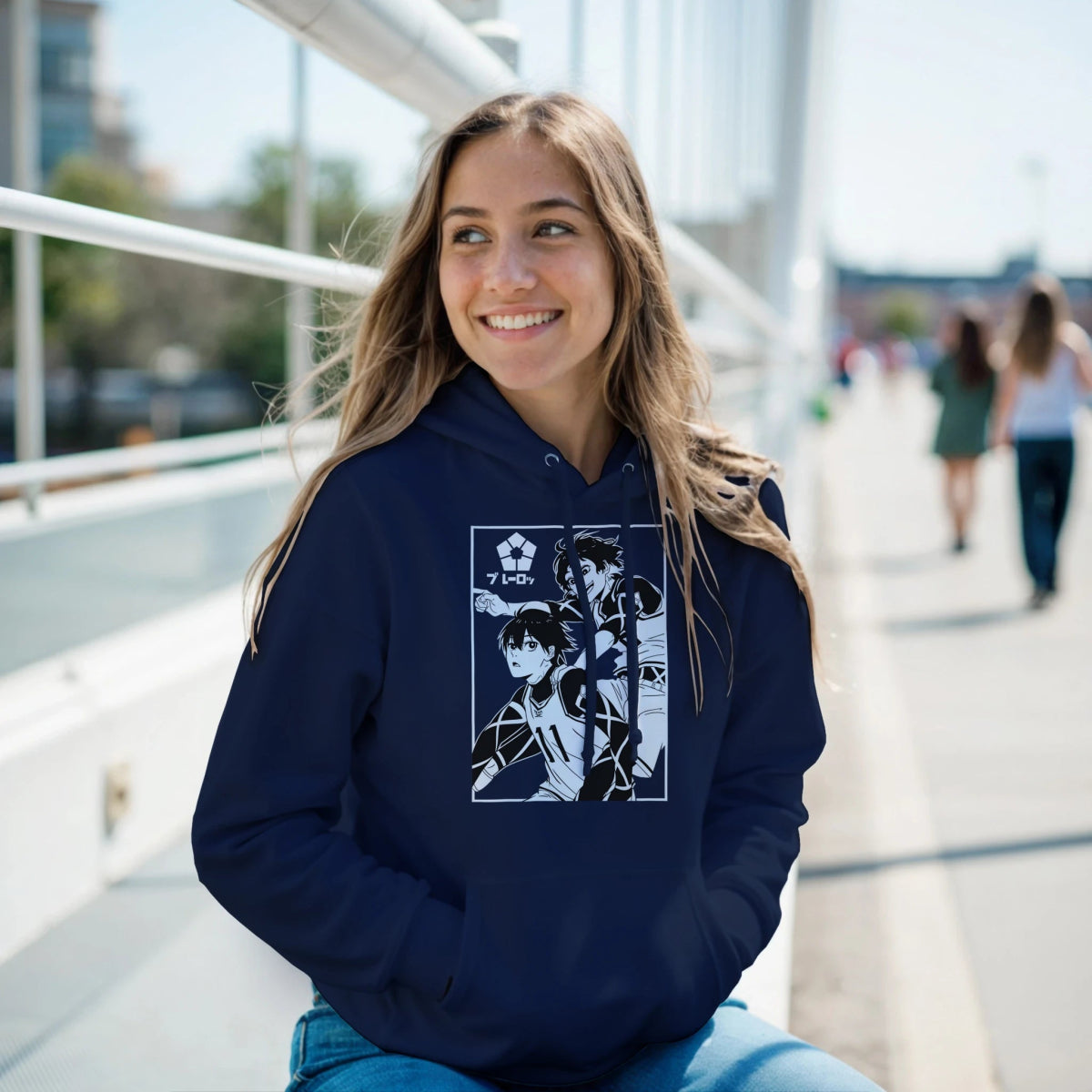 Hoodie Blue Lock Équipe Bachira&Isagi Graphisme - Sweat Capuche Unisexe Sweat-shirt- KAWAII FAVIE