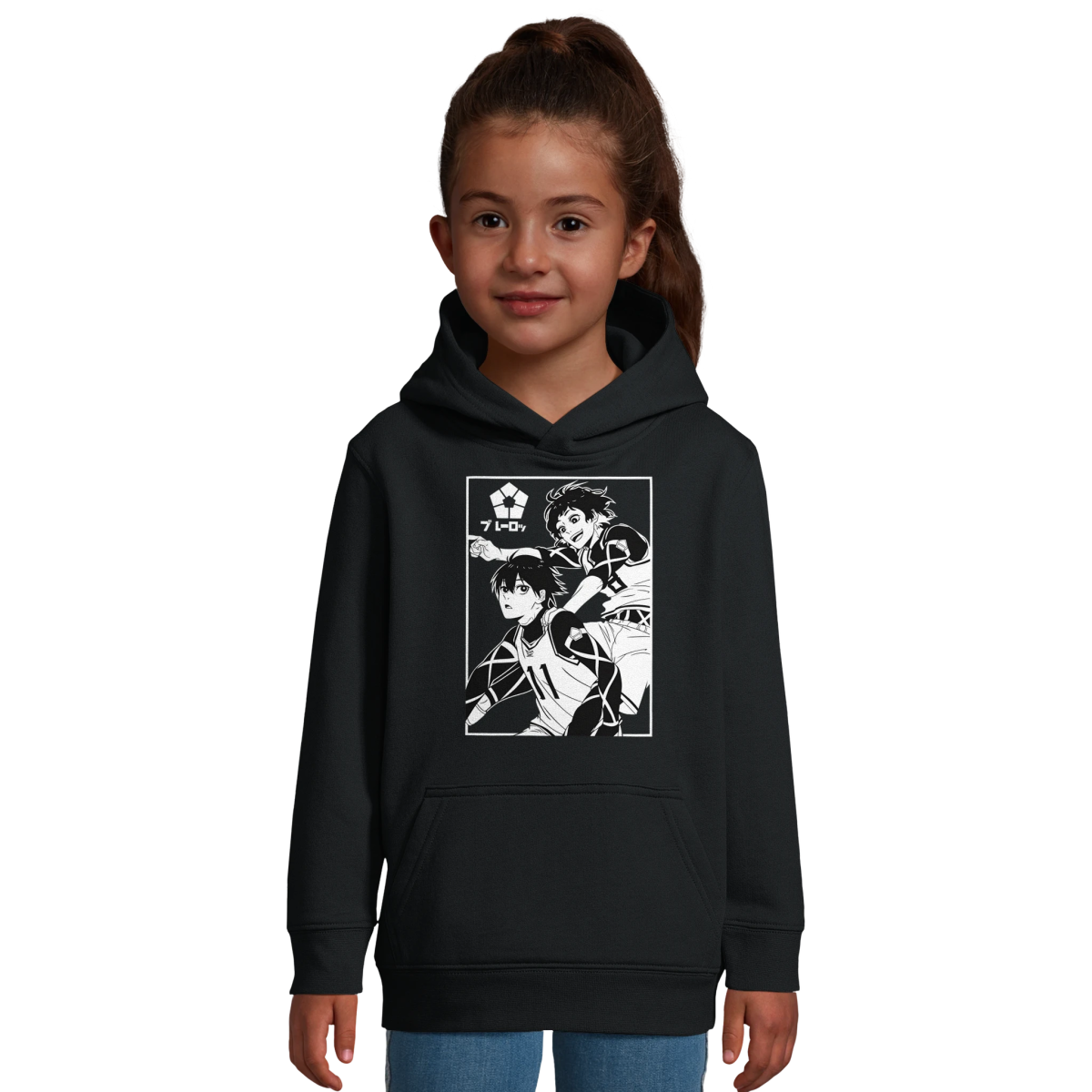 Hoodie Blue Lock Équipe Bachira&Isagi Graphisme - Sweat Capuche Unisexe Enfant Sweat-shirt- KAWAII FAVIE