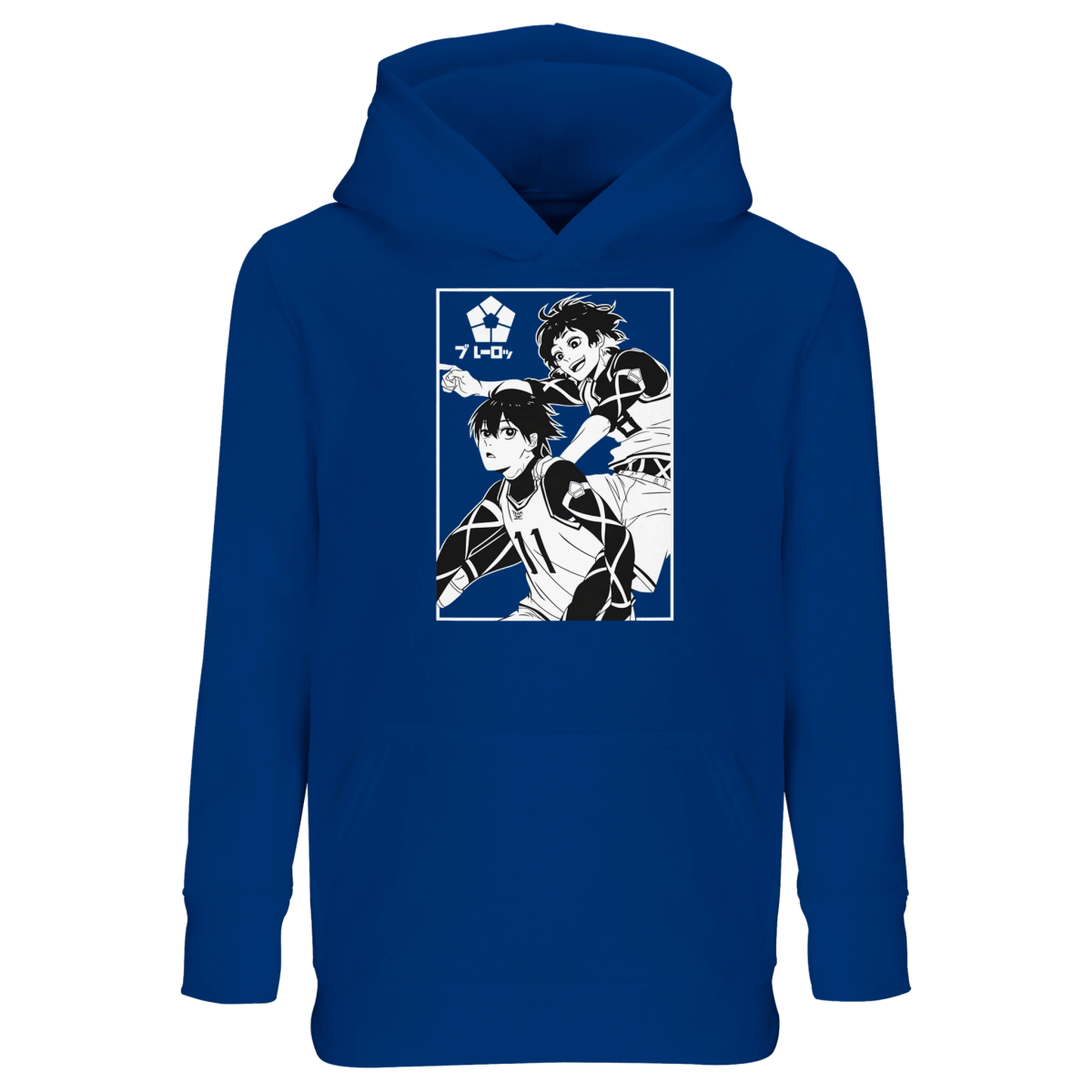 Hoodie Blue Lock Équipe Bachira&Isagi Graphisme - Sweat Capuche Unisexe Enfant Sweat-shirt- KAWAII FAVIE