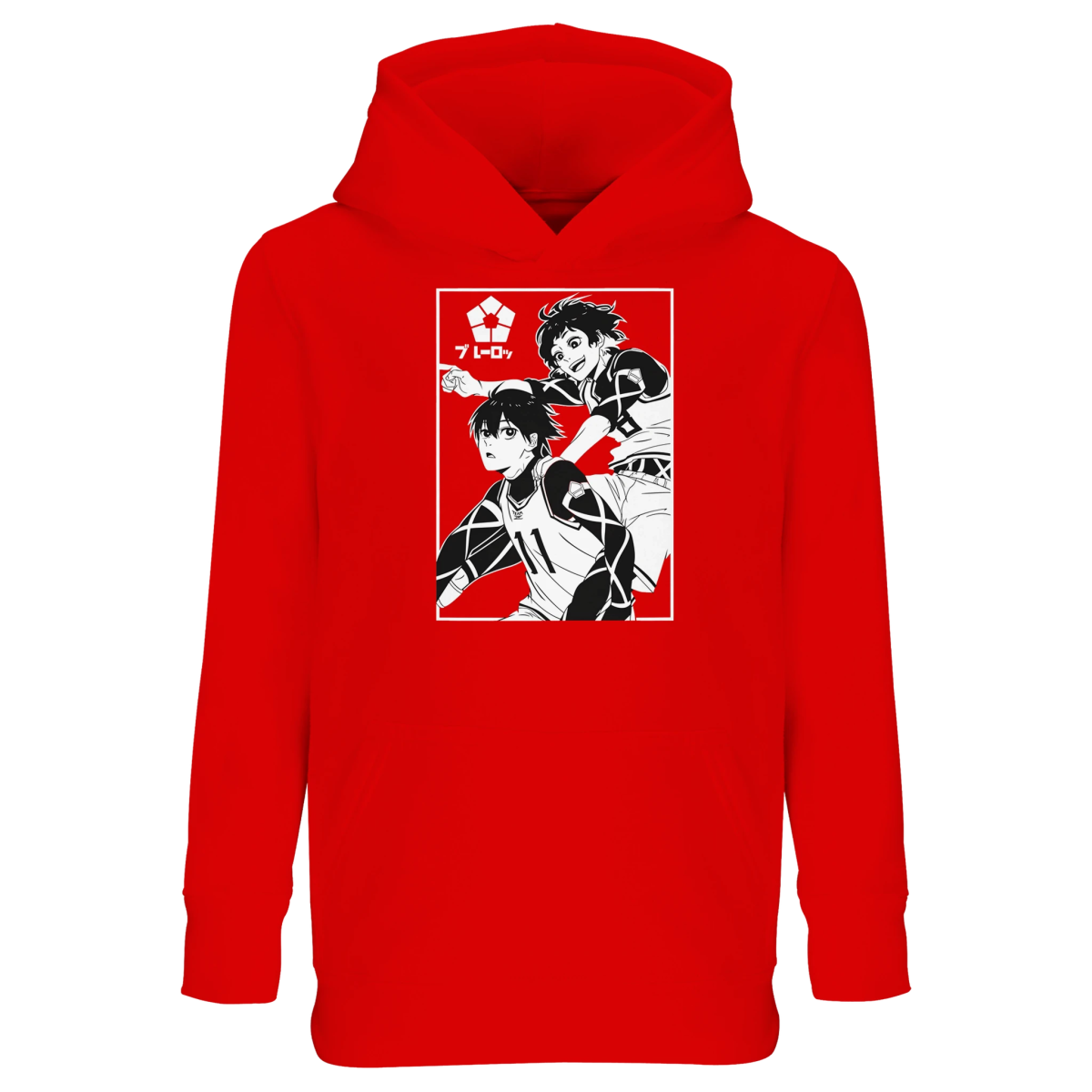 Hoodie Blue Lock Équipe Bachira&Isagi Graphisme - Sweat Capuche Unisexe Enfant Sweat-shirt- KAWAII FAVIE