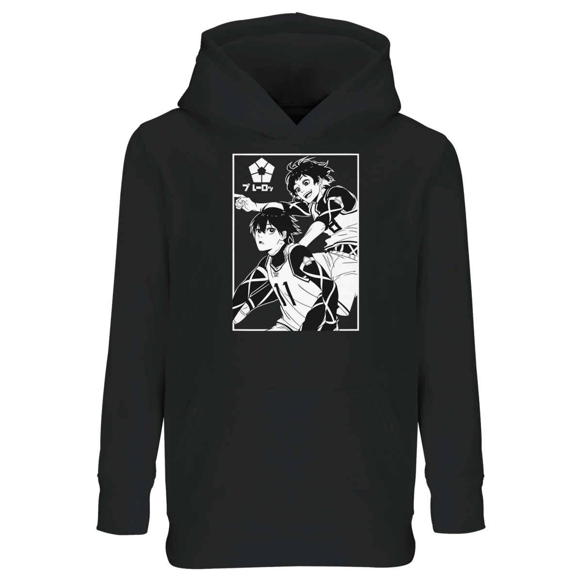 Hoodie Blue Lock Équipe Bachira&Isagi Graphisme - Sweat Capuche Unisexe Enfant Sweat-shirt- KAWAII FAVIE