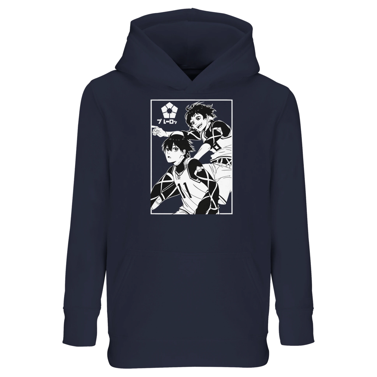 Hoodie Blue Lock Équipe Bachira&Isagi Graphisme - Sweat Capuche Unisexe Enfant Sweat-shirt- KAWAII FAVIE