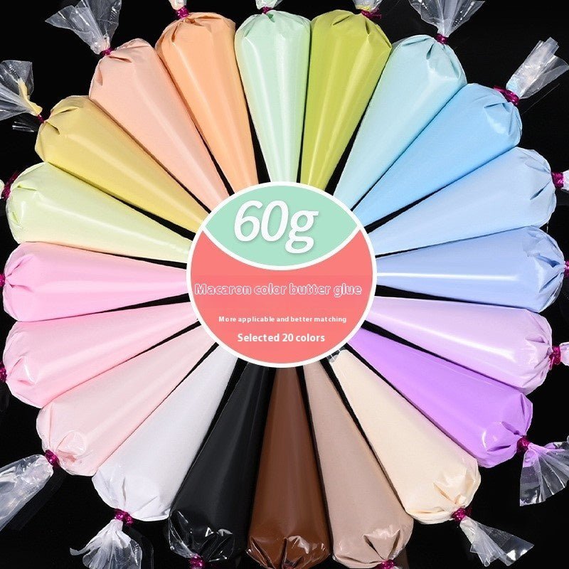 Kawahip Colle-Crème 60g 20 Couleurs Macaron - Sac à Douille DIY Artisanat KAWAHIP- KAWAII FAVIE