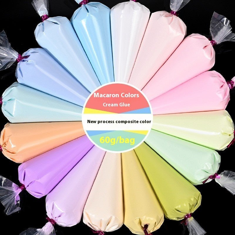 Kawahip Colle-Crème 60g 20 Couleurs Macaron - Sac à Douille DIY Artisanat KAWAHIP- KAWAII FAVIE