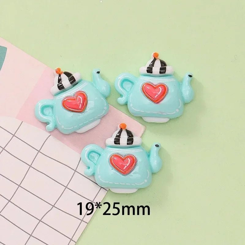 Kit Créatif 10 accessoires en Résine | Fille, Lapin, Souris, Champignon - Dos Plat pour Scrapbooking & Bijoux DIY KAWAHIP Charms - KAWAII FAVIE