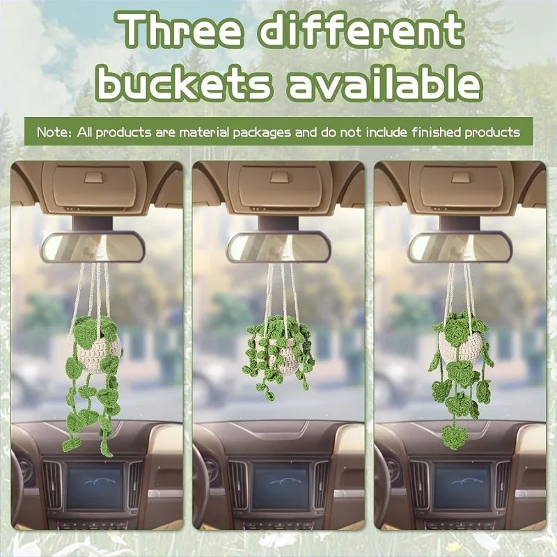 Kit de Crochet Débutant - Plante en Pot à Feuilles à Suspendre | DIY Complet Crochet - KAWAII FAVIE