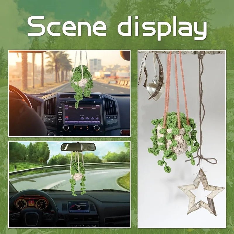 Kit de Crochet Débutant - Plante en Pot à Feuilles à Suspendre | DIY Complet Crochet - KAWAII FAVIE