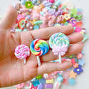 30 Charmants Charms Macarons En Résine Plat - DIY Déco Pour Coque De Téléphone, Barrettes Et Créations Manuelles - 4