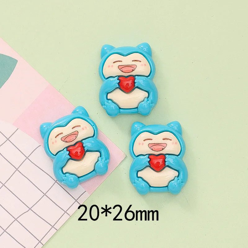 Lot d'Accessoires 10 pcs en Résine KAWAHIP | Charms Dessert et Animaux Mignons - DIY, Décoration Créative Charms - KAWAII FAVIE