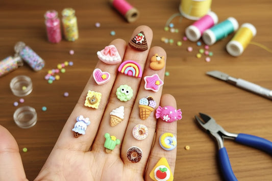 Lot de 20/50/100/200 Charms pour Ongles et Bijoux Desserts en Résine | Série Gourmande Mignonne - DIY KAWAHIP Charms - KAWAII FAVIE