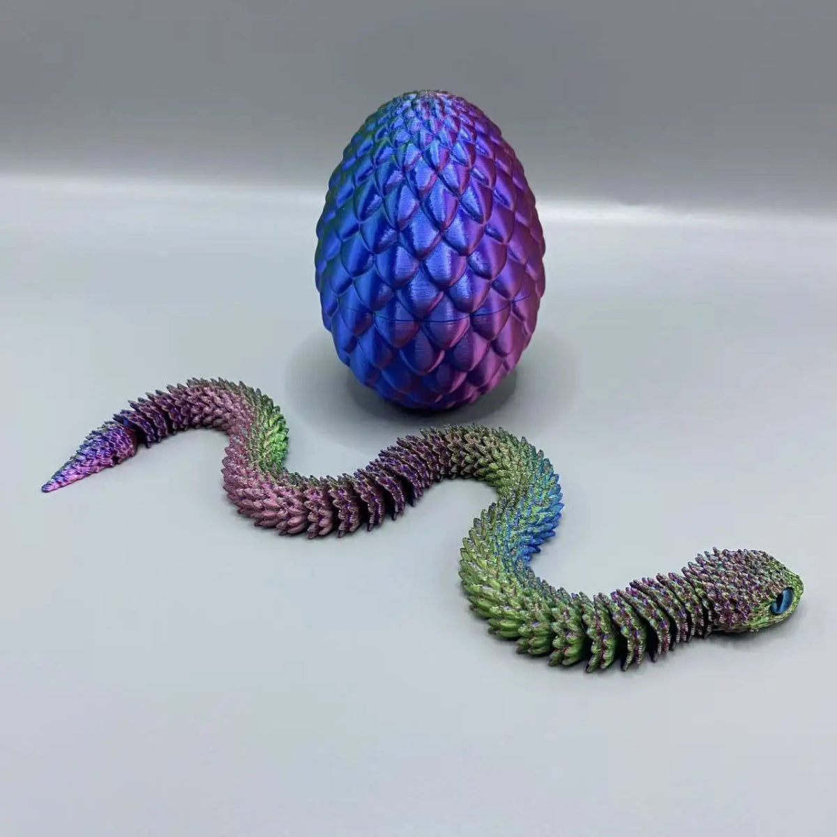 Lot de 4 Œufs Surprise Serpent 3D | Décoration Articulée Colorée - Cadeau d'Anniversaire Créatif Jouet 3D - KAWAII FAVIE