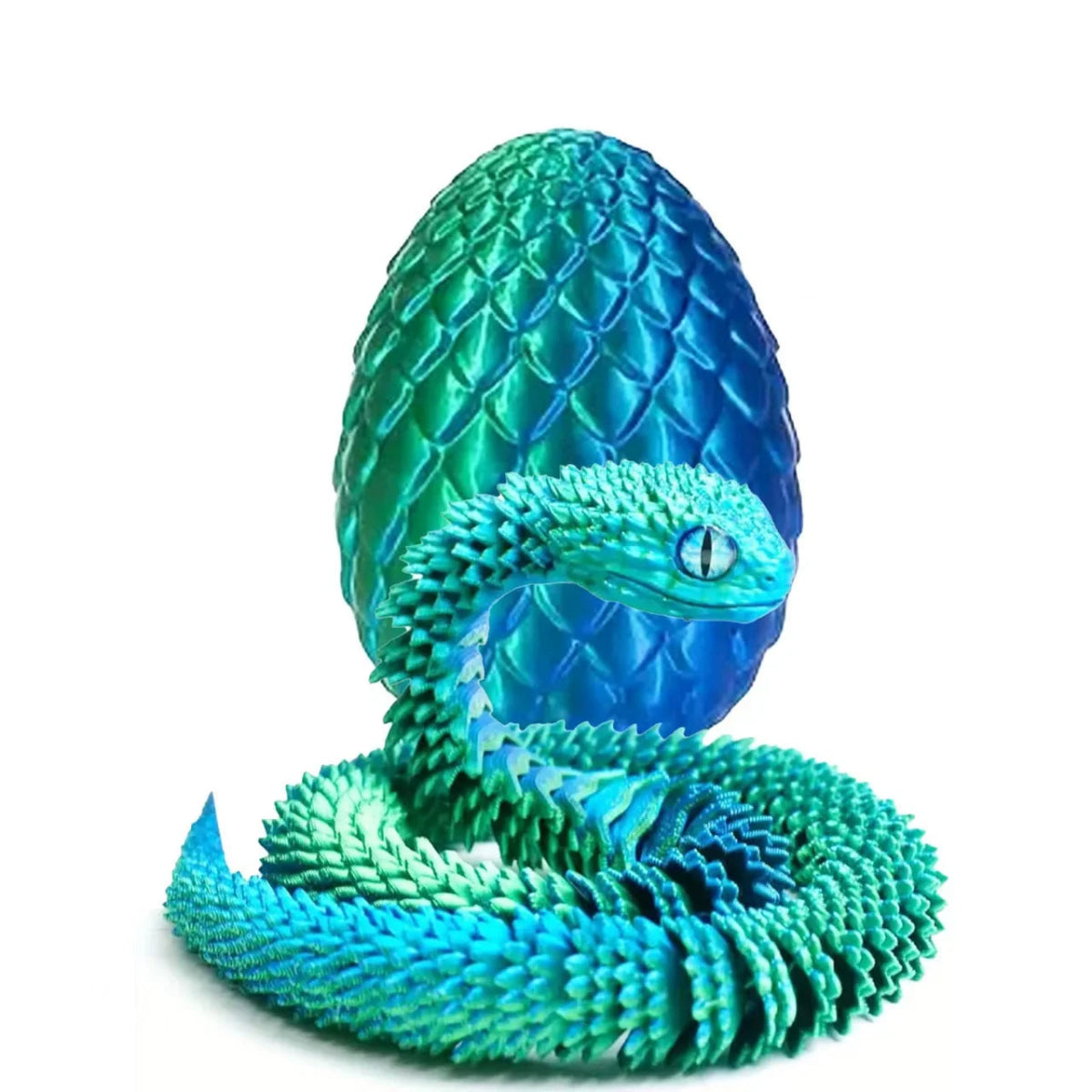 Lot de 4 Œufs Surprise Serpent 3D | Décoration Articulée Colorée - Cadeau d'Anniversaire Créatif Jouet 3D - KAWAII FAVIE