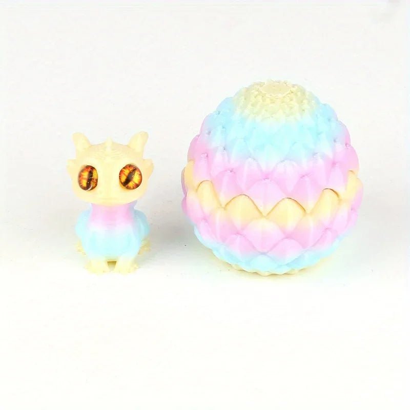 Lot d’Oeufs Dinosaure 3D Multicolores à Couvercle Flip | Décoration Bureau Créative - Cadeau Original Jouet 3D - KAWAII FAVIE