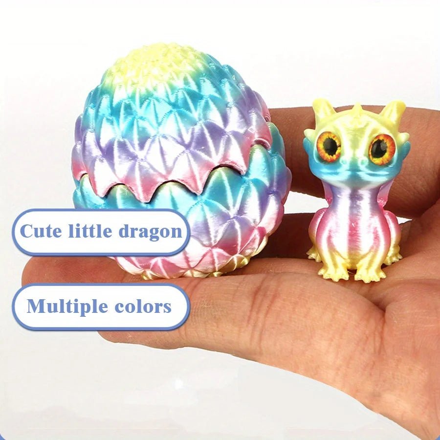 Lot d’Oeufs Dinosaure 3D Multicolores à Couvercle Flip | Décoration Bureau Créative - Cadeau Original Jouet 3D - KAWAII FAVIE